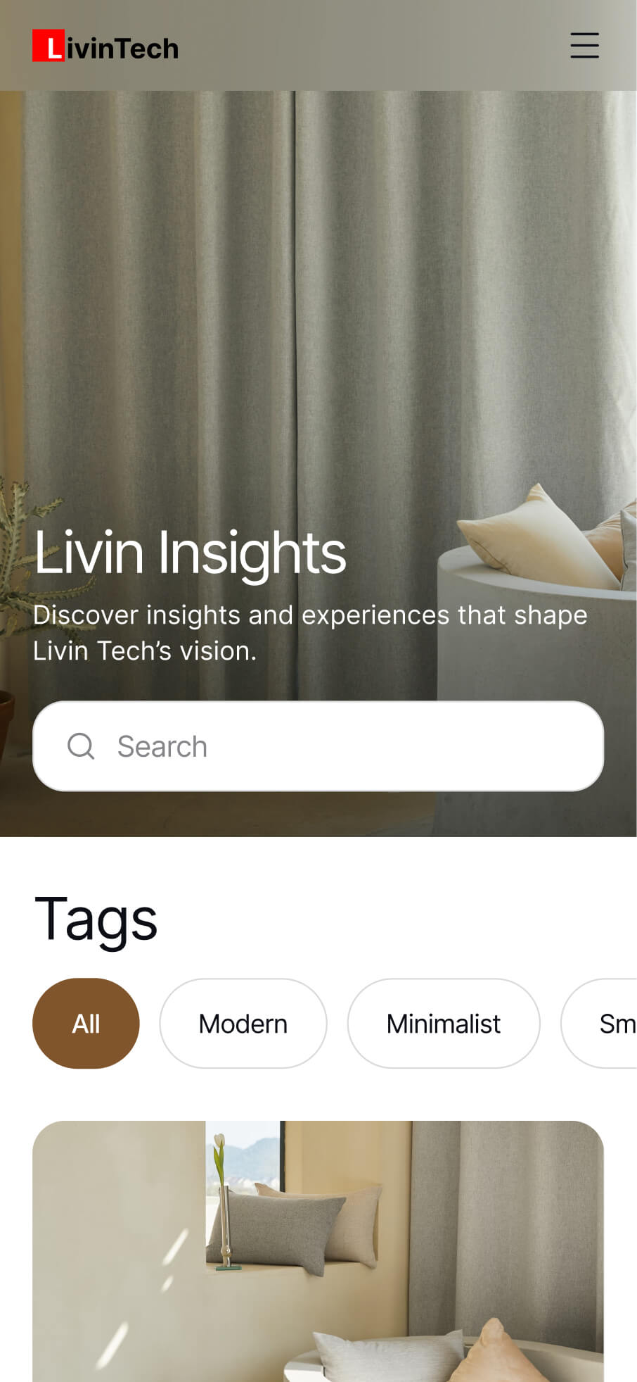 LivinTech Mobile Room Tour
