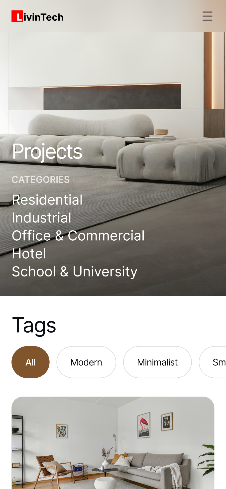 LivinTech Mobile Project Page